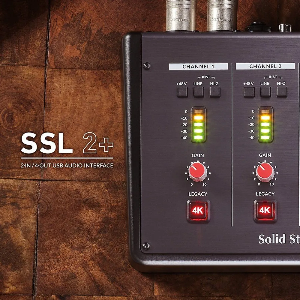 SSL 2 และ SSL 2+ USB Audio Interface